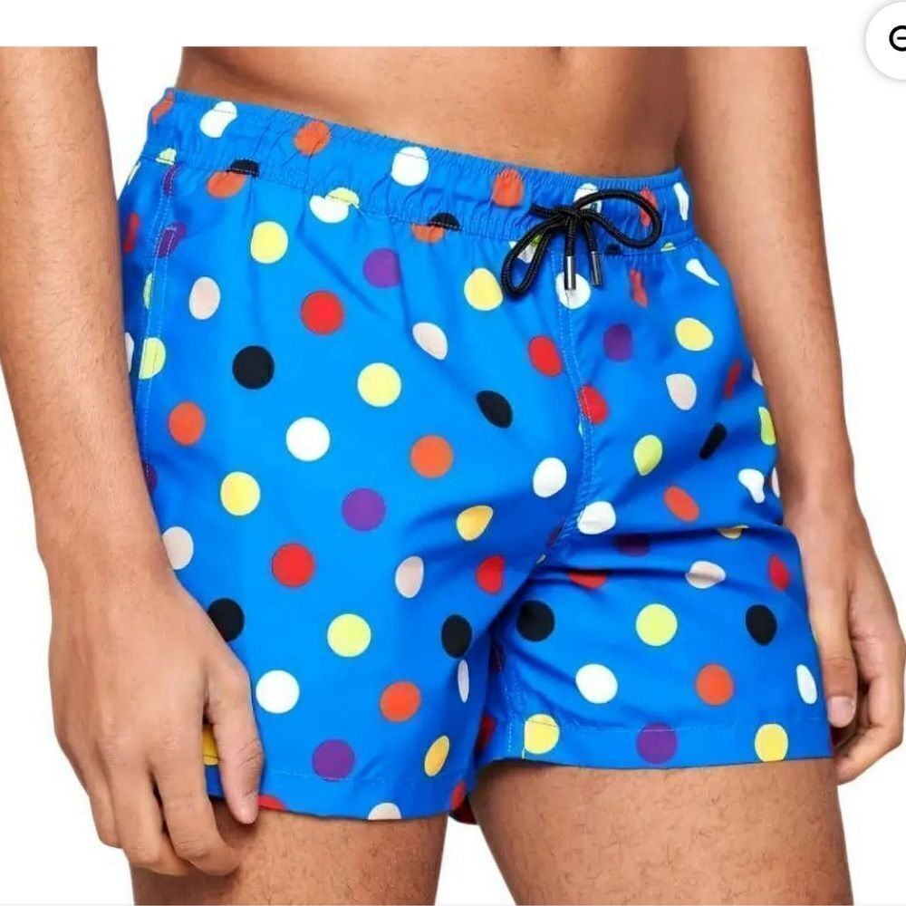 Happy Sox Colorful Polka Dot Swim Shorts. Size M new no tags.